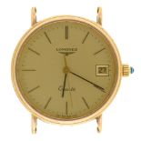 A Longines 9ct gold gentleman's wristwatch, Ref 23303, quartz movement, c1979, 33mm
