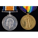 WWI pair, British War Medal and Victory Medal 3158 Cpl H Gray W York R Condition