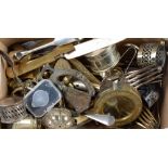 Miscellaneous plated articles, etc Condition Some wear and damage - other items in better