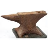 A Victorian blacksmith's anvil, 35cm h; 76cm l ConditionRusty