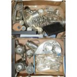 Miscellaneous plated ware, including flatware and pewter articles Condition