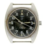 A CWC British Military Issue wristwatch, the case back marked 6BB-6645-99 523-8290 Broad Arrow