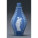 A jasper ware scent bottle, Staffordshire, possibly Wedgwood, c1800, decorated on one side with
