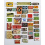 Advertising. Forty-one tins, first half 20th c, including a butterfly shaped example, lithographed