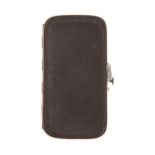 A Victorian silver mounted leather spectacles case, 14cm l, part marked, by Henry William Dee,