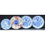 A Davenport blue printed earthenware English Country Scenes Series soup plate, c1830, 25cm diam