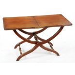 A mahogany coffee table in the form of a Victorian 'coaching table', 20th c, 51cm h; 49 x 92cm