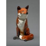 A Beswick model of a fox, 31cm h, impressed mark and 23 ** ConditionGood condition