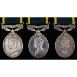 Efficiency Medal Territorial suspender George VI 920470 Gnr A Goldsmith RA, 930017 Pte B Hopgood ACC