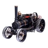 An exhibition standard 2inch scale model of a Fowler K1 ploughing engine, designed and built by