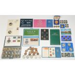 Miscellaneous United Kingdom and foreign coins, including BU year sets and silver