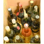 Mixed case of spirits and liqueurs, to include, Dom Benedictine (2), Grand Marnier, Chartreuse,