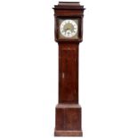 An English oak thirty hour longcase clock, Thos Stripling Barwell, mid 18th c, the 11" engraved