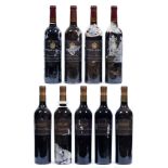 Jordan Cobblers Hill, 2015, five bottles and Tokara 2010 Director's Reserve, four bottles, levels