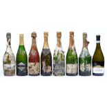 Champagne and sparkling, to include Lanson (1), Laurent Perrier (1), Vintage Moet et Chandon (1) and