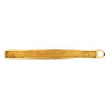A gold hair comb, 48mm, marked 15ct, 2.8g