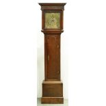 An oak thirty hour longcase clock, Boot, Sutton [in Ashfield], mid 18th c, the brass dial with