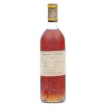 Chateau d' Yquem Lur Saluces, 1956, one bottle, C.B., foil capsule intact, label fair to good, level