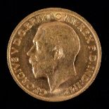 Gold coin. Sovereign 1914