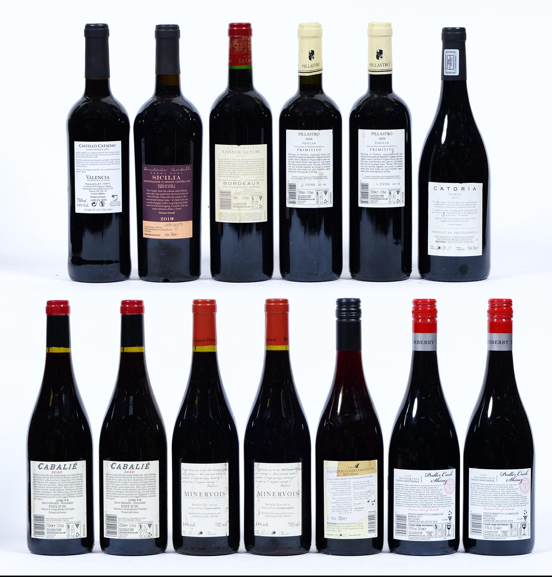 Mixed red, to include Cabalie 2020 (2), Oxenberry Pedlers Creek Shiraz 2019 (2), Minervois 2020 - Image 2 of 2
