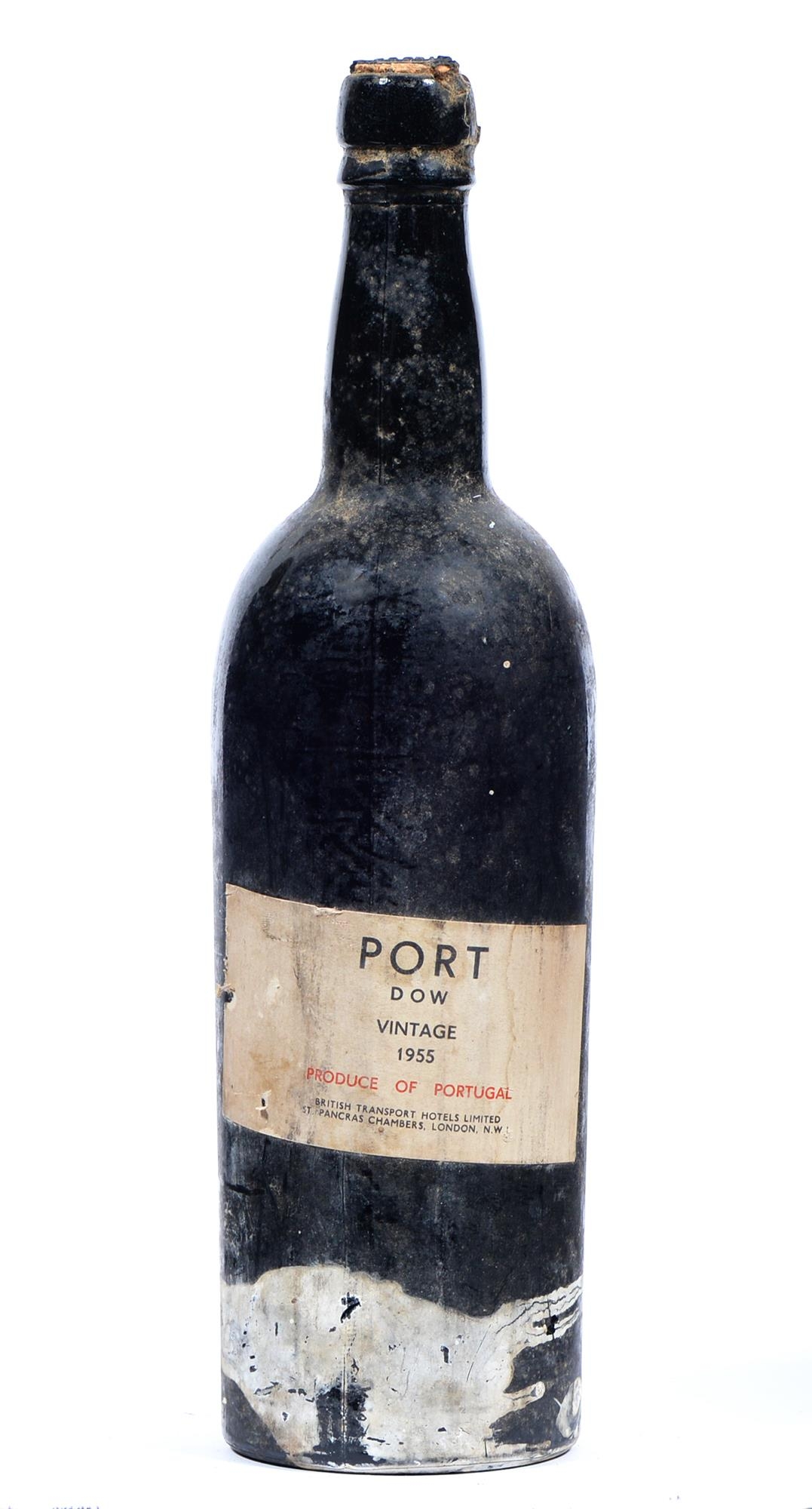 Dow Vintage Port, 1955, one bottle, wax capsule (some missing), label fair, level into shoulder