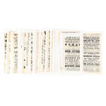 The Victorian Stage. Eighteen theatre bills, mid 19th c, Theatre Royal Haymarket and provincial