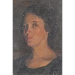 Ralph Gordon Ellis (1885-1963) - Head of a Young Woman, oil on canvas, 34 x 24cm Original unrestored