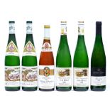 Maximin Grunhauser Abtsberg Kabinett 2001, two bottles, Von Hovel Obermmeler Hutte Riesling Kabinett