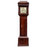 An English oak thirty hour longcase clock, Dav'd Collier Gattley, c1760, the 11" brass dial with