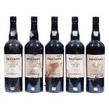 W & J Graham's Vintage Port, 2011, five bottles, branded foil capsules, labels fair, levels good