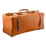 Luggage. A Turner Krolle light tan leather holdall, 67cm l, initialled R.N.J.S.P. Maker's label