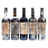 Rodney Strong Alexander Valley Cabernet Sauvignon, 2011, five bottles, levels good