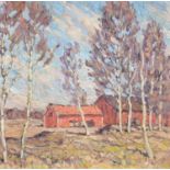 Charles Cardale Luck (1875-1954) - Fornboda near Stockholm, with inscription verso Painted by C C