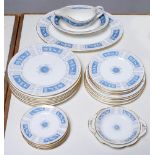 A Coalport bone china Revelry pattern dinner service, printed mark Good condition and first quality.