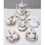 A Royal Albert Berkeley pattern tea service, printed mark Good condition