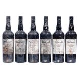 W & J Graham's Vintage Port, 2000, six bottles, branded foil capsules, labels fair, levels good