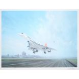 Gerald Coulson (1927-2021) - Concorde, reproduction printed in colour, signed in pencil by Brian