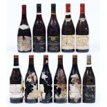 Gigondas Domaine Grand Romane 2013, five bottles, Bosquet des Papes 2005, two bottles, Chateauneuf