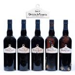 Symington's Quinta do Vesuvio Vintage Port, 2017, five bottles, branded foil capsules, labels
