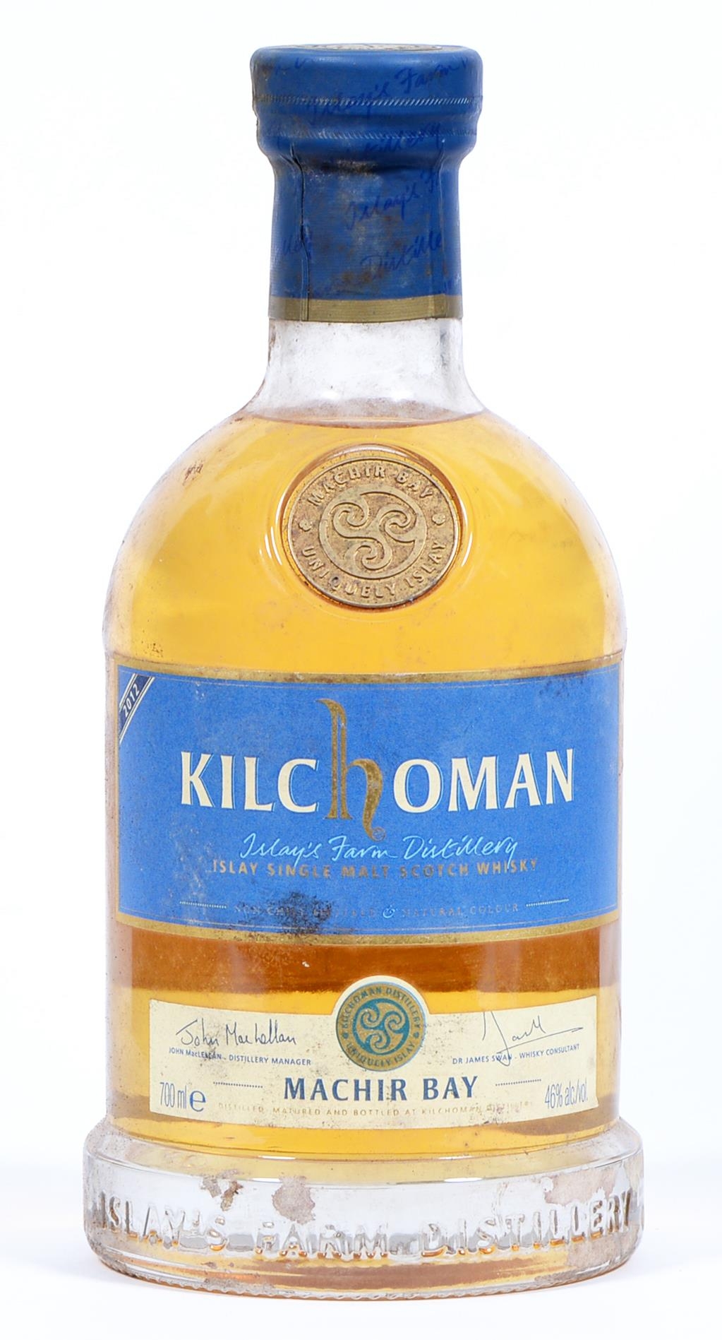 Kilchoman machir Bay Single Malt Scotch Whisky, 700ml, 46%, foil capsule, label good, level good