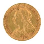 Gold coin. Sovereign 1896S