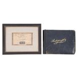 Autograph album, 1929-1953, including the signatures of Hugh Gaitskell, Wilfred Pickles, Sir Richard