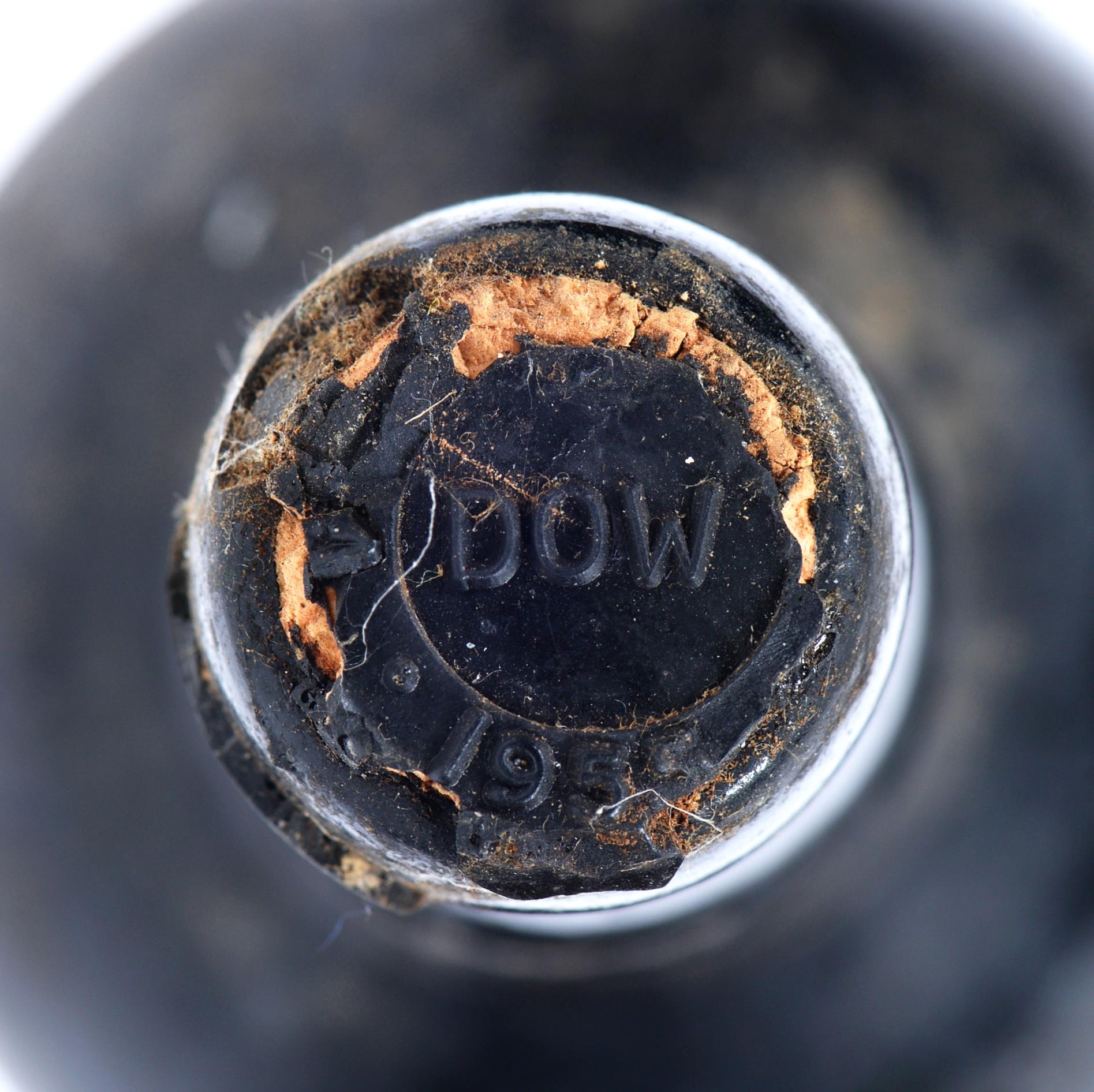 Dow Vintage Port, 1955, one bottle, wax capsule (some missing), label fair, level into shoulder - Image 3 of 3