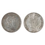 George III, Halfcrowns, 2nd type 1817, 1818, both good VF (2)