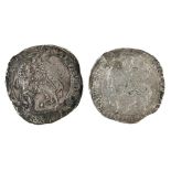 English Hammered Silver, Charles I, Halfcrown, 4th horseman, mm triangle in circle (2), 14.3gm, 15.