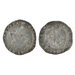 English Hammered Silver, Charles I, Halfcrown, mm tun, large somewhat irregular flan, 15.gm, Fine