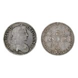 Charles II, Crown, 1673, 29.4gm, adjustment marks at date, good Fine