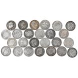 World Silver Crowns, 19th century, France, L’an5 plugged, Napoleon An 12, 1826A, 1828W, others Louis