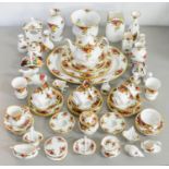 An extensive Royal Albert Old Country Roses pattern dinner service, printed mark As a lot in good