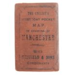 Manfield & Sons, Manchester Manufacturers of Cycling Shoes.   An advertising pocket cycling map of
